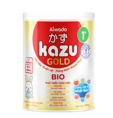 Sữa bột Aiwado Kazu Bio Gold 1+ 350g (từ 12 - 24 tháng)