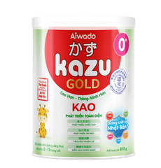 Sữa bột Aiwado Kazu Kao Gold 0+ 810g (từ 0 - 12 tháng)