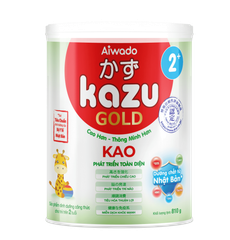Sữa bột Aiwado Kazu Kao Gold 2+ 810g (từ 24 tháng trở lên)