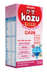 Sữa bột pha sẵn Aiwado Kazu Gain Gold 110ml - thùng 48 hộp (cho bé trên 12 tháng tuổi)