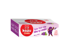 Sữa trái cây Aiwado Kazu Chan - Nho tự nhiên (thùng 48 hộp 180ml)