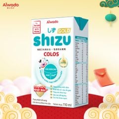 Sữa bột pha sẵn Aiwado Shizu Colos Gold 110ml - thùng 48 hộp (cho bé trên 6 tháng tuổi)