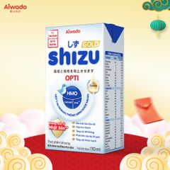 Sữa bột pha sẵn Aiwado Shizu Opti Gold 110ml - thùng 48 hộp (cho bé trên 6 tháng tuổi)