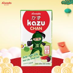 Sữa trái cây Aiwado Kazu Chan - Trái cây tổng hợp (thùng 48 hộp 110ml)