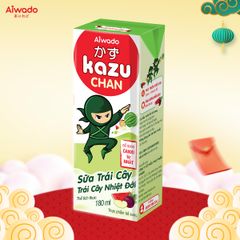 Sữa trái cây Aiwado Kazu Chan - Trái cây tổng hợp (thùng 48 hộp 180ml)