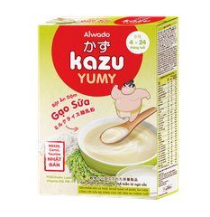 Bột ăn dặm Aiwado Kazu Yumy gạo sữa 200g