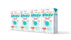 Sữa bột pha sẵn Aiwado Shizu Colos Gold 110ml - thùng 48 hộp (cho bé trên 6 tháng tuổi)