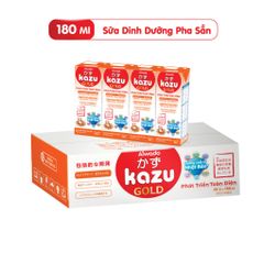 Sữa bột pha sẵn Aiwado Kazu Gold Phát Triển Toàn Diện 180ml - thùng 48 hộp (trên 12 tháng)