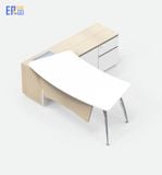  Bàn lãnh đạo liền tủ E-Curve BGD02-1818 (Bàn 1800x800x750 mm, Tủ 1800x450x630 mm) 