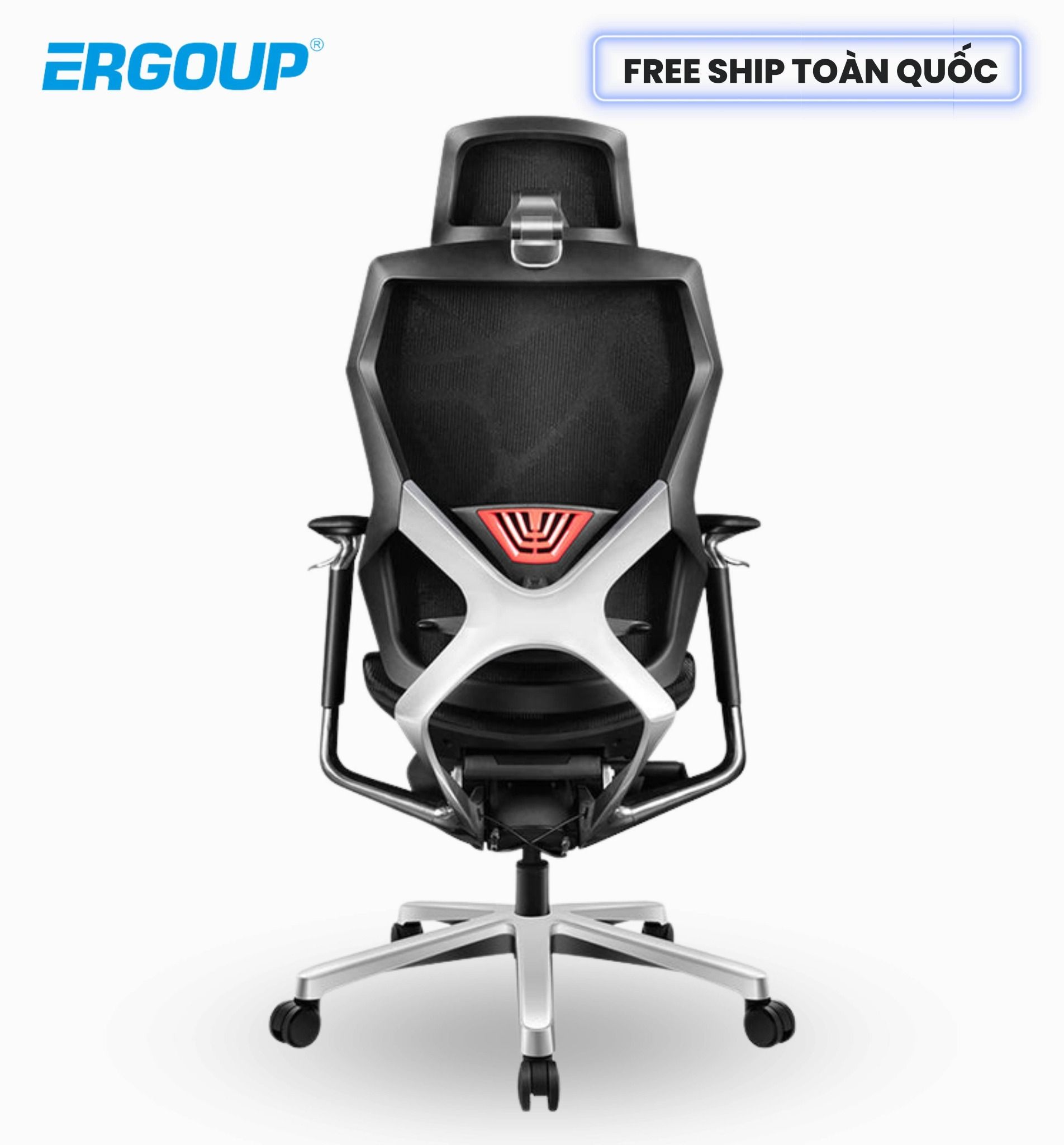  Ghế Công Thái Học Ergonomic X-Men Xeno - Màu Đen (Có kê chân) 