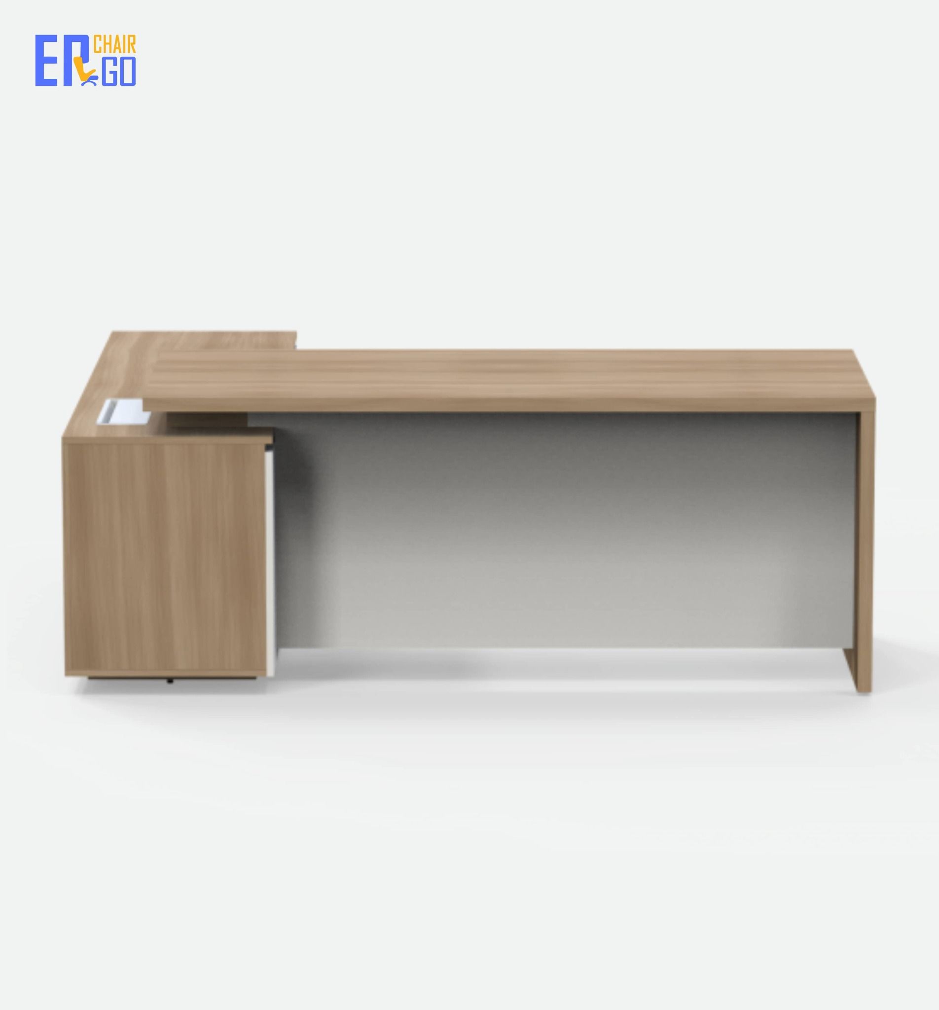  Bàn lãnh đạo liền tủ E-Woodie BGD01-2018 (Bàn 2000x800x750 mm, Tủ 1800x450x630 mm) 