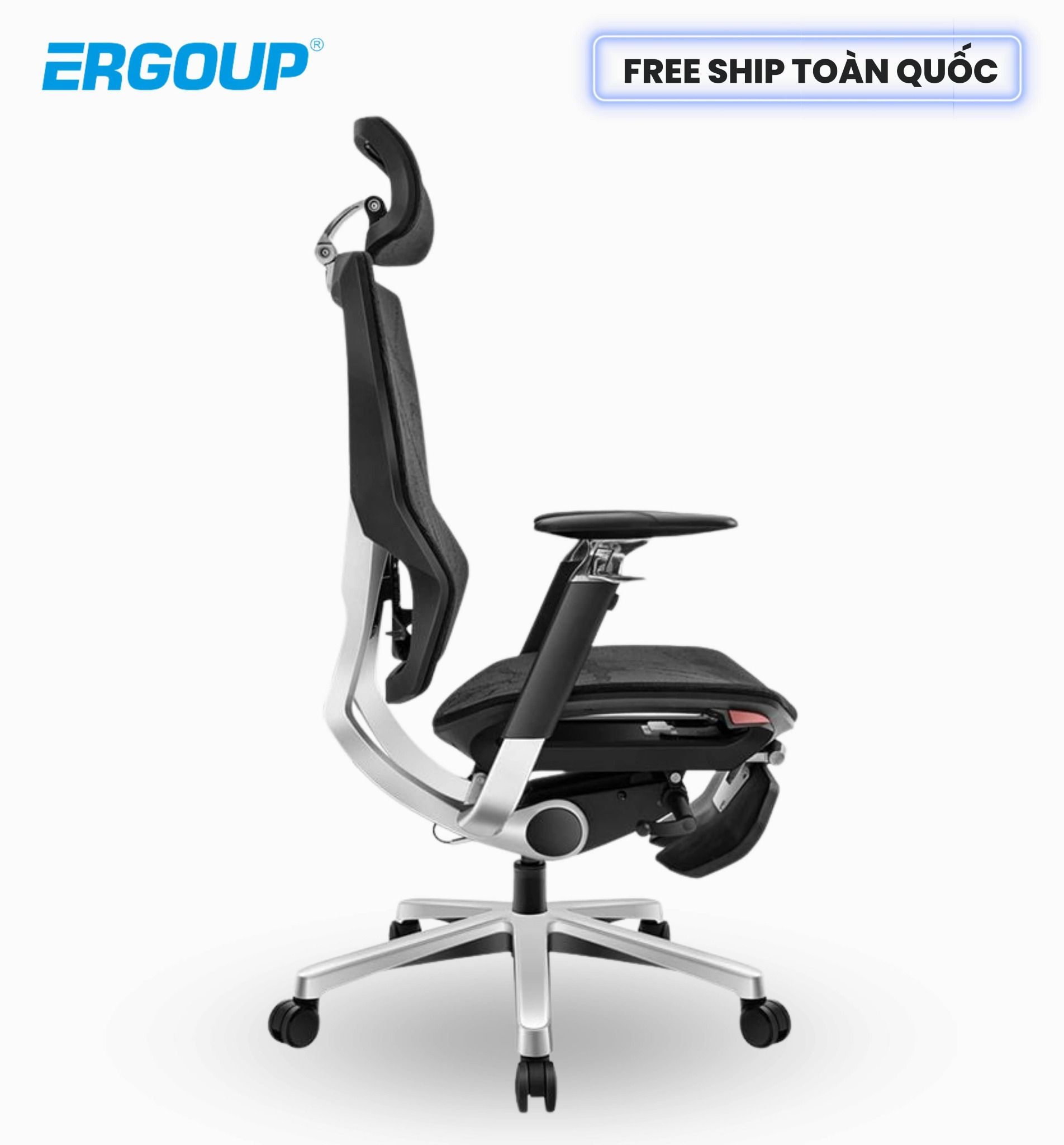  Ghế Công Thái Học Ergonomic X-Men Xeno - Màu Đen (Có kê chân) 