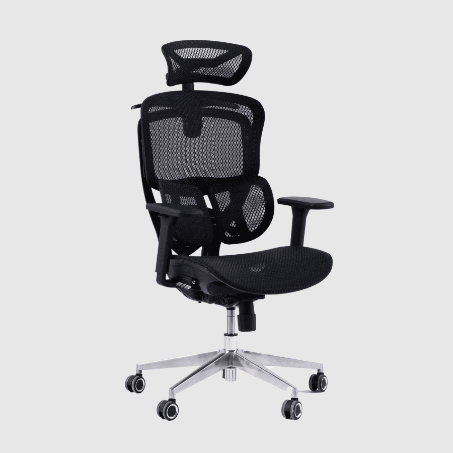  Ghế Công Thái Học Gami Crom bản thường màu All Black (tùy chọn gắn thêm gác chân) 