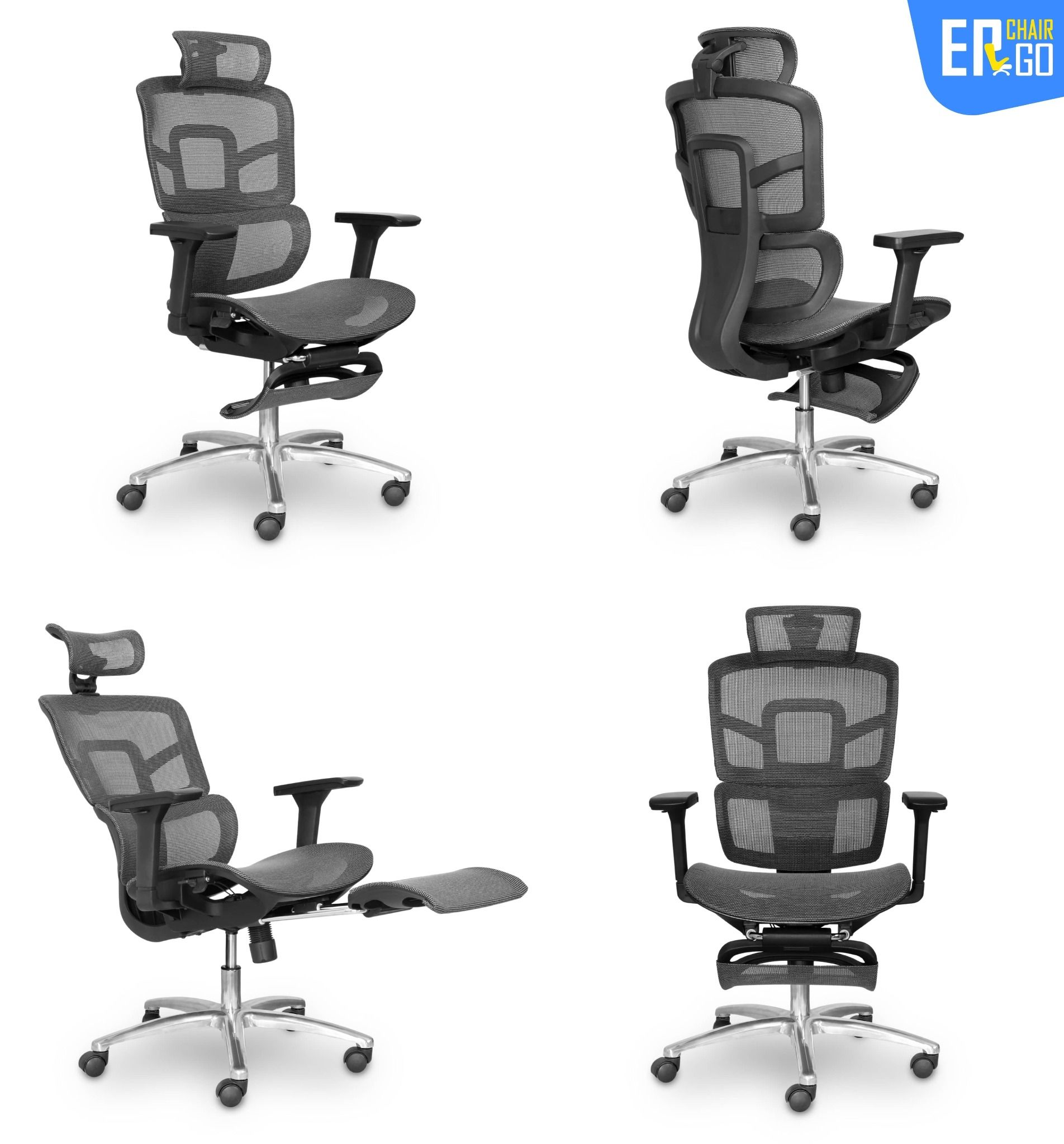  Ghế Công Thái Học Sẵn Gác Chân EA01 