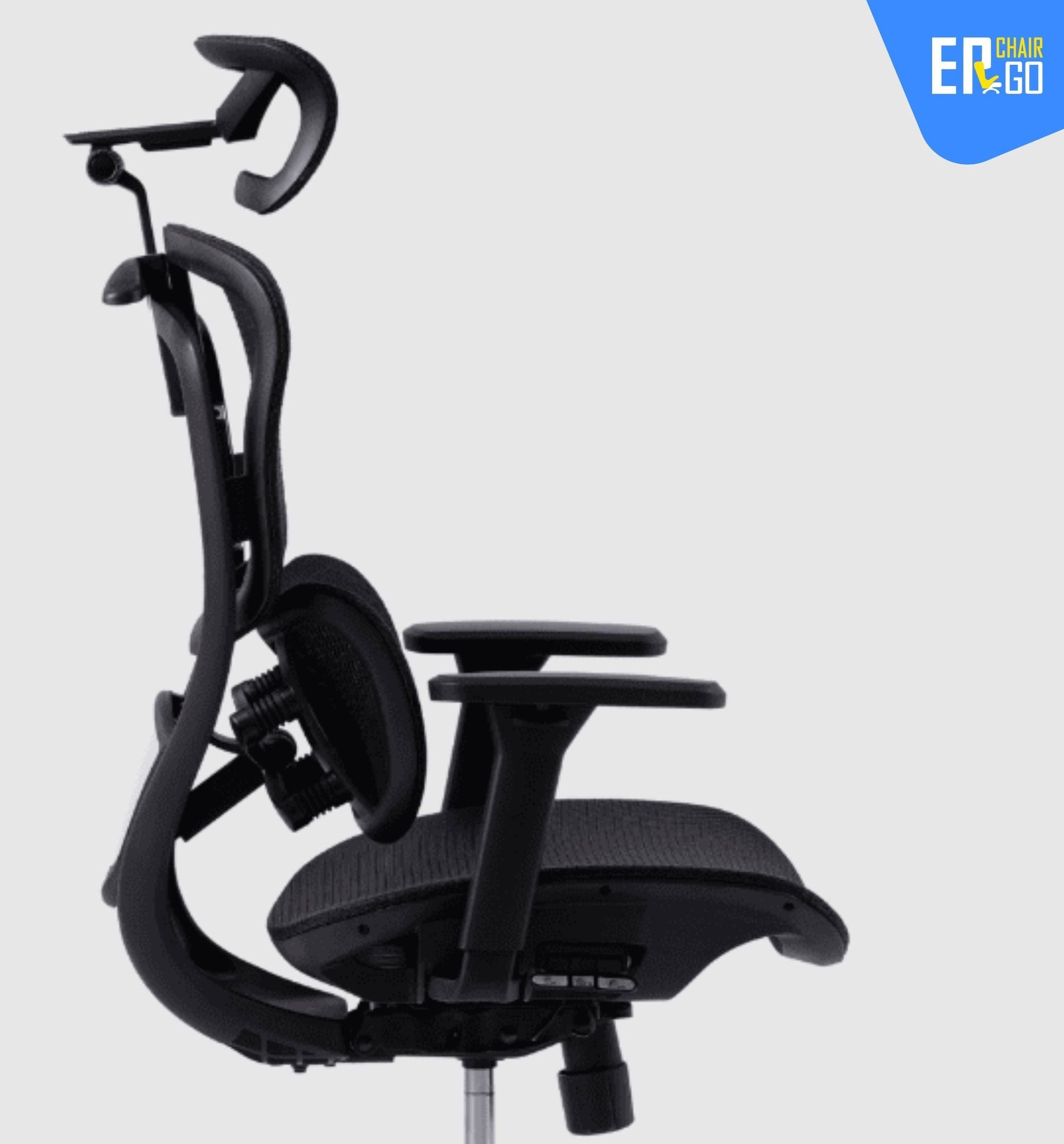  Ghế Công Thái Học Gami Crom bản thường màu All Black (tùy chọn gắn thêm gác chân) 