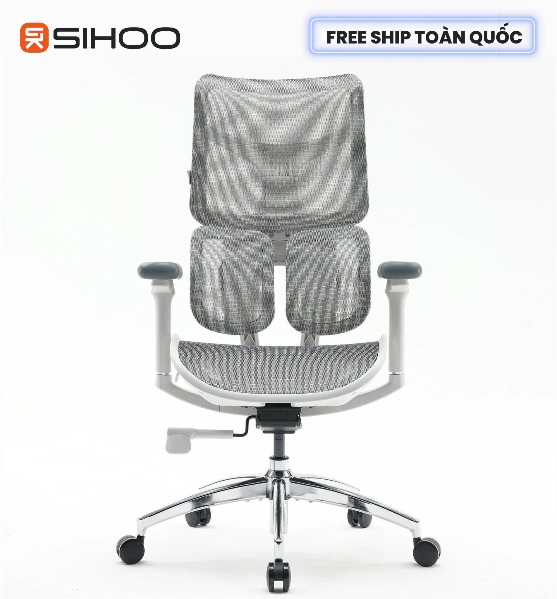  Ghế Công Thái Học Sihoo Doro S100 Ergonomic Chair (tặng kèm gác chân) 