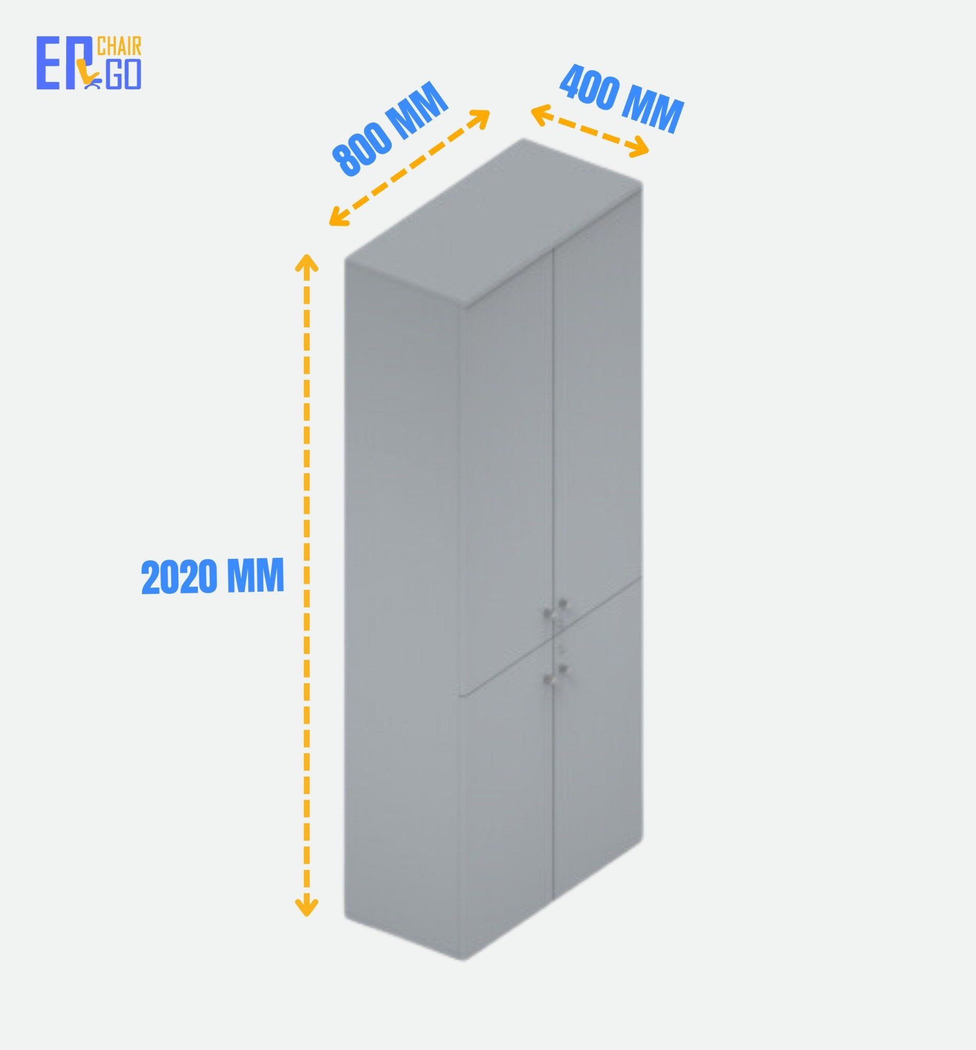  Tủ hồ sơ cao có cửa HC-2020-02 (W800 x D400 x H2020mm) 