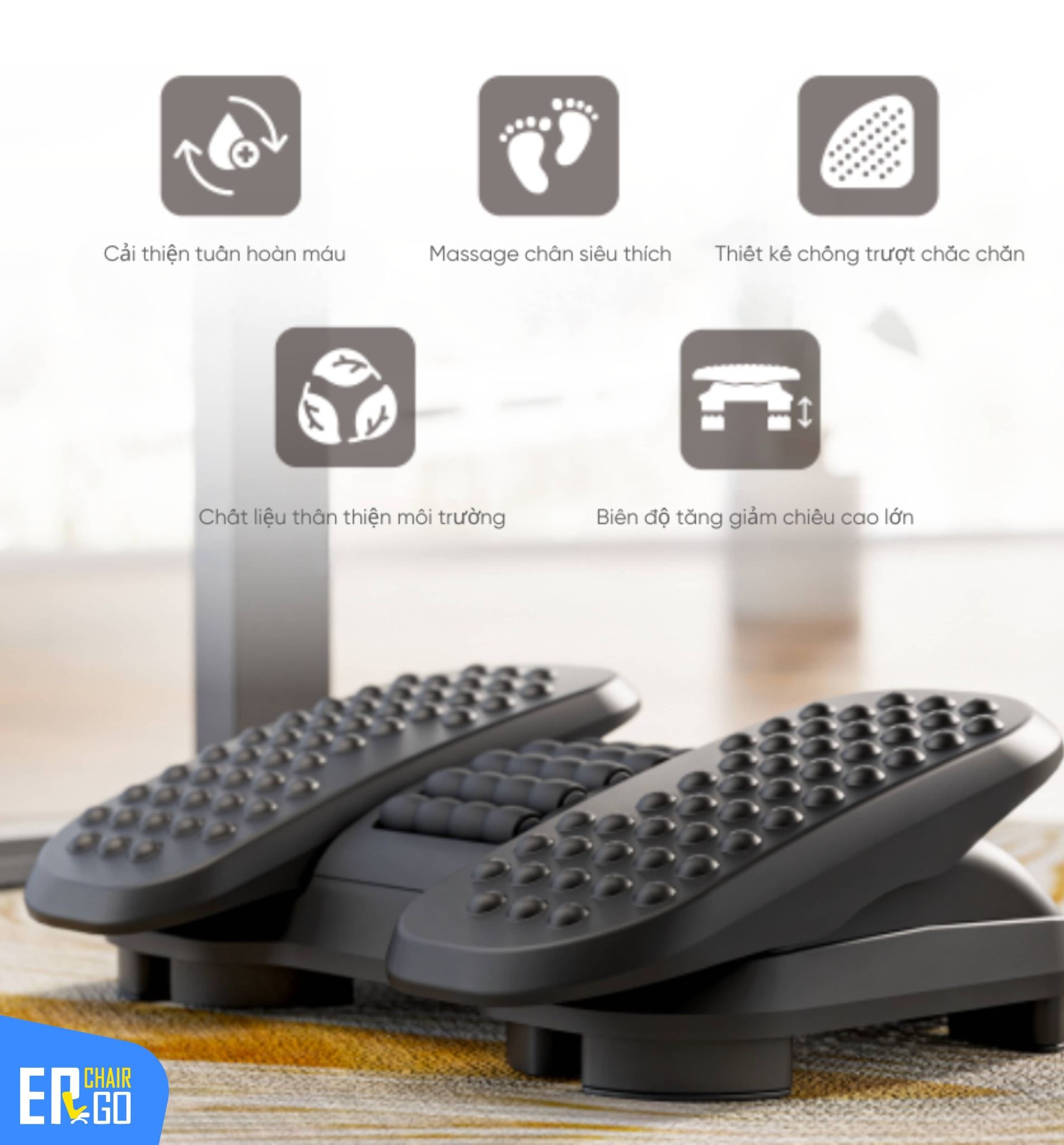  Kê chân công thái học Gami Enjoy Ergonomic Footrest 