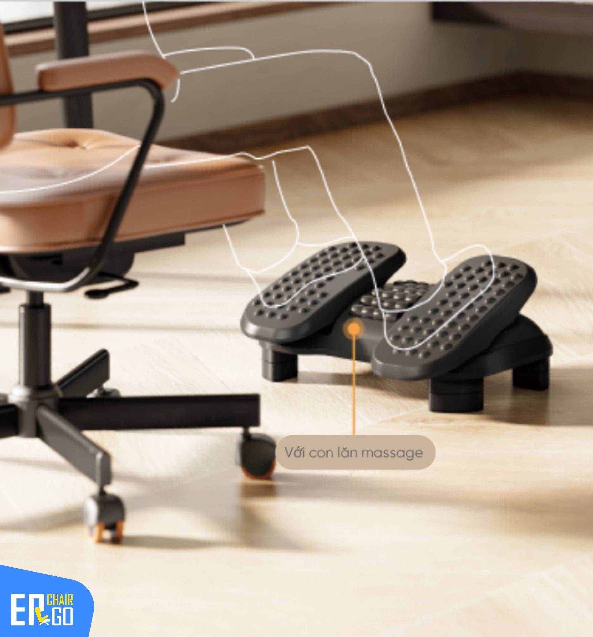  Kê chân công thái học Gami Enjoy Ergonomic Footrest 