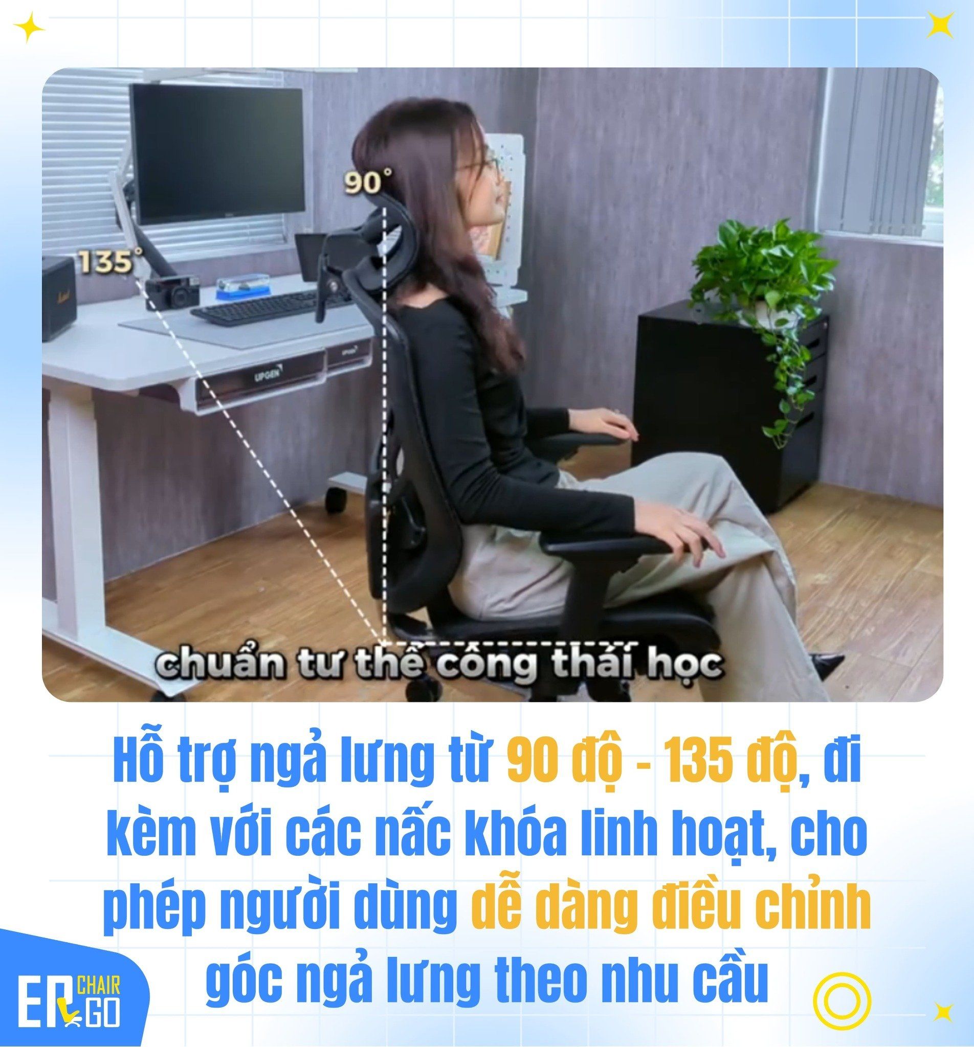 Ghế Công Thái Học GTChair I-VINO MT (Bảo hành 12 năm) 
