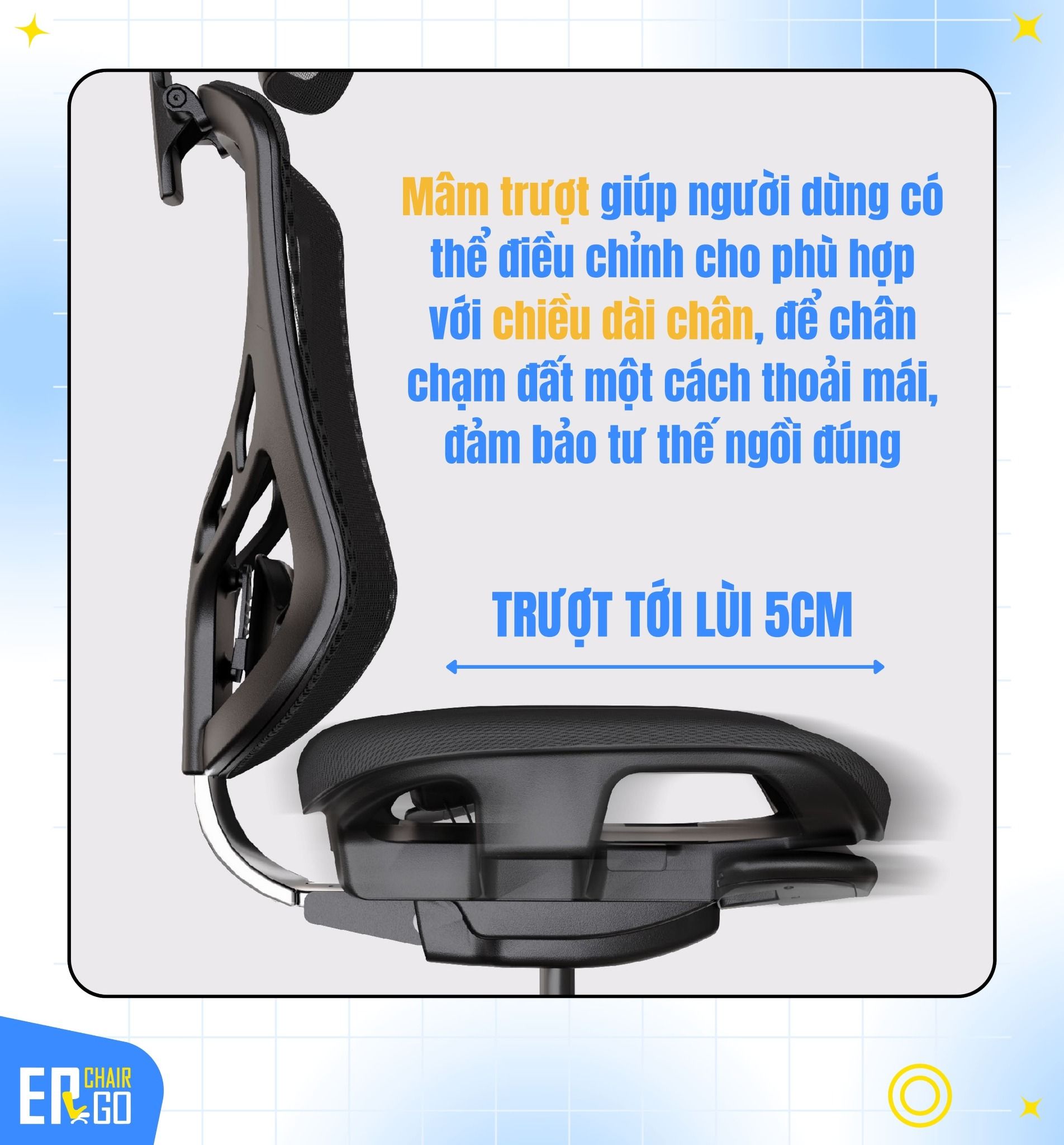  Ghế Công Thái Học GTChair I-VINO MT (Bảo hành 12 năm) 