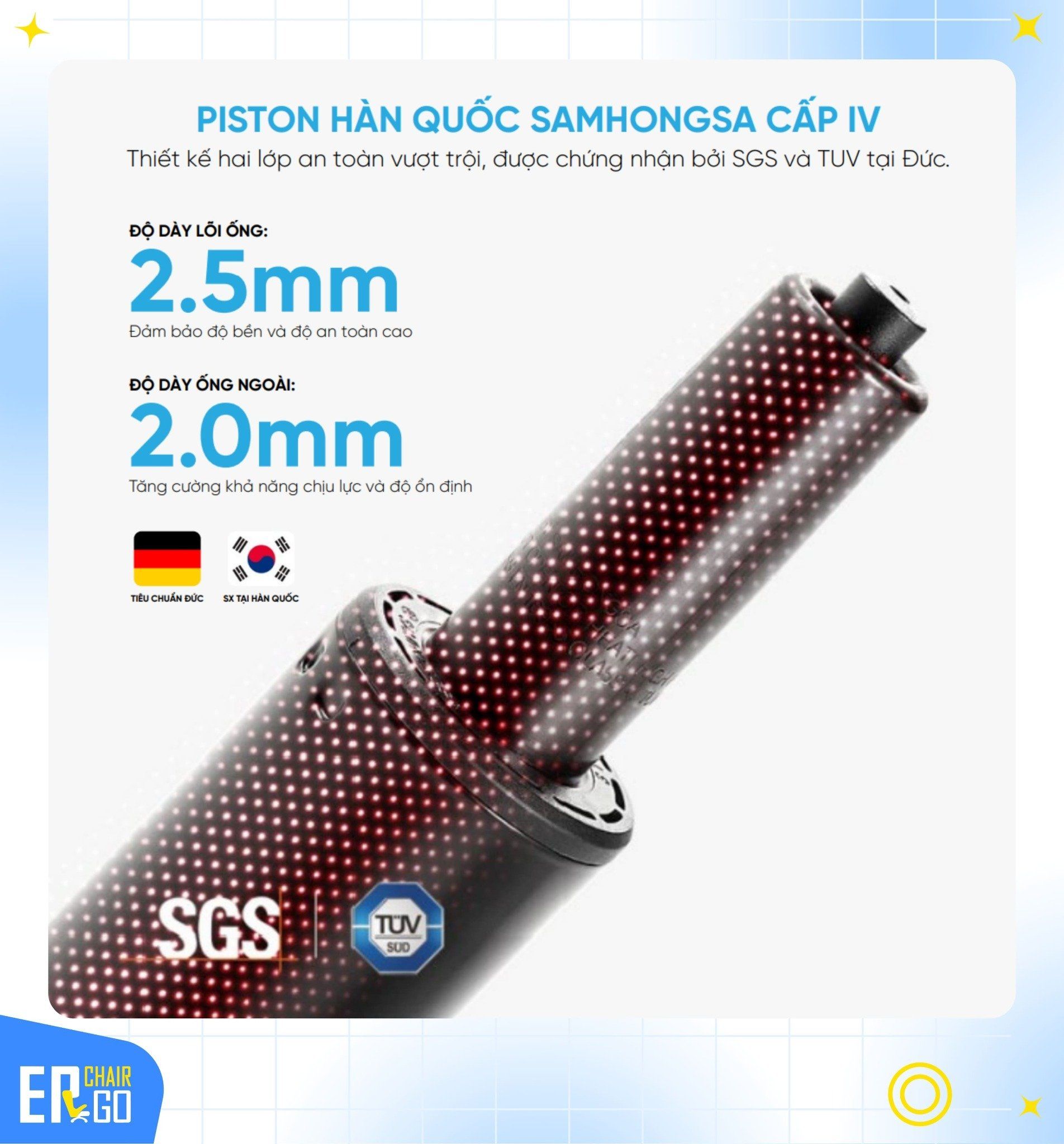  Ghế Công Thái Học GTChair I-VINO MT (Bảo hành 12 năm) 