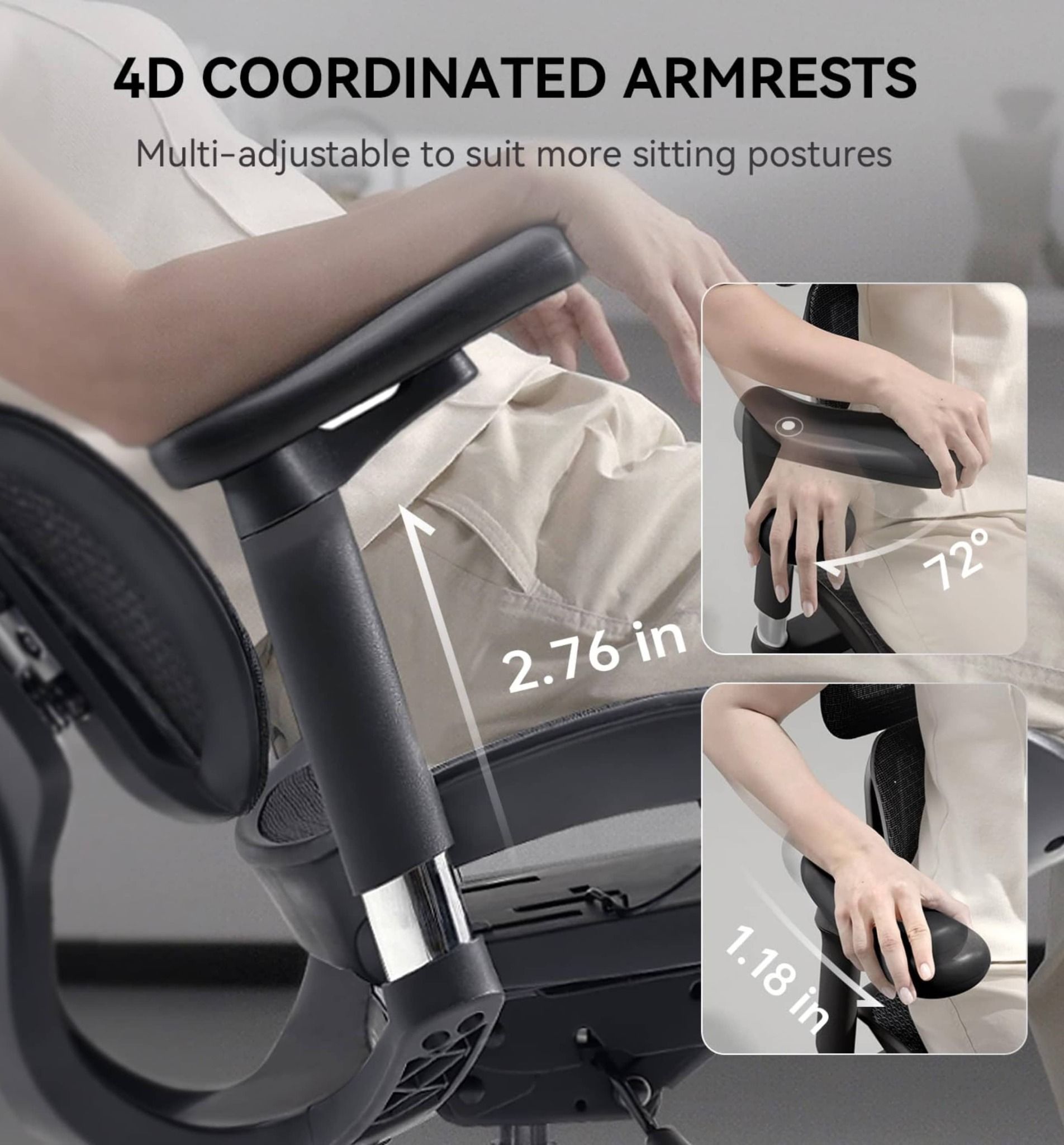  Ghế Công Thái Học Sihoo Doro S100 Ergonomic Chair (tặng kèm gác chân) 