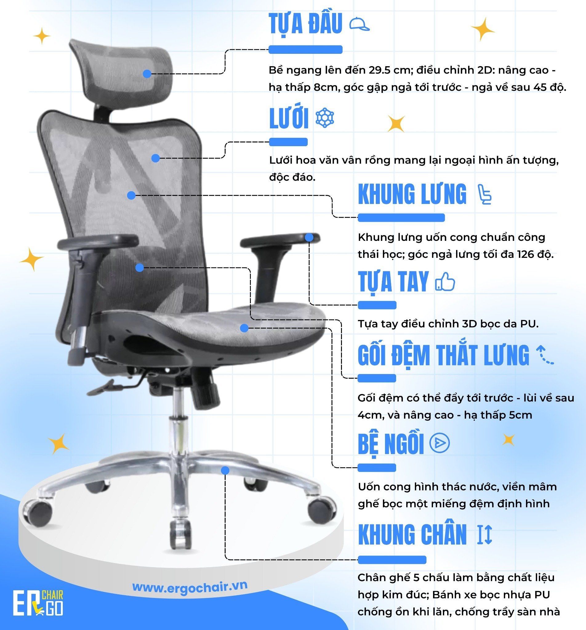  Ghế Công Thái Học Sihoo M57 