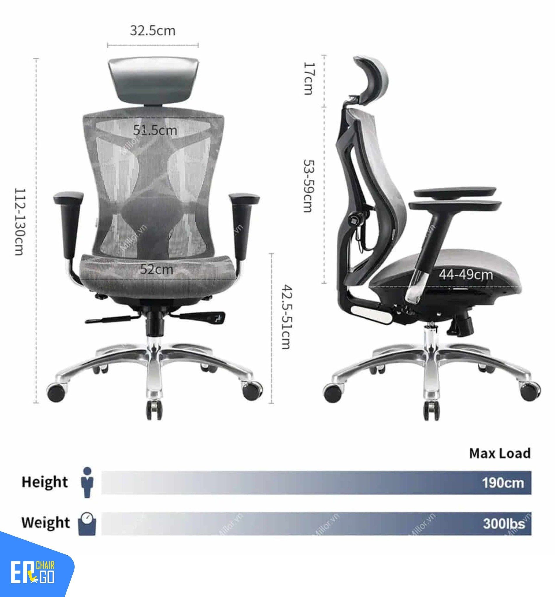  Ghế Công Thái Học Sihoo V1 