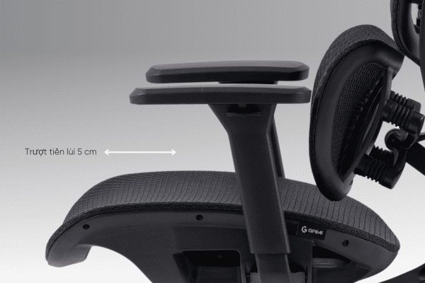  Ghế Công Thái Học Gami Crom bản thường màu All Black (tùy chọn gắn thêm gác chân) 