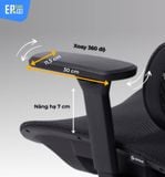  Ghế Công Thái Học Gami Crom bản Lưng Carbon (tùy chọn gắn thêm gác chân) 