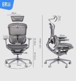  Ghế Công Thái Học Gami Crom bản Pro (tùy chọn gắn thêm gác chân) 
