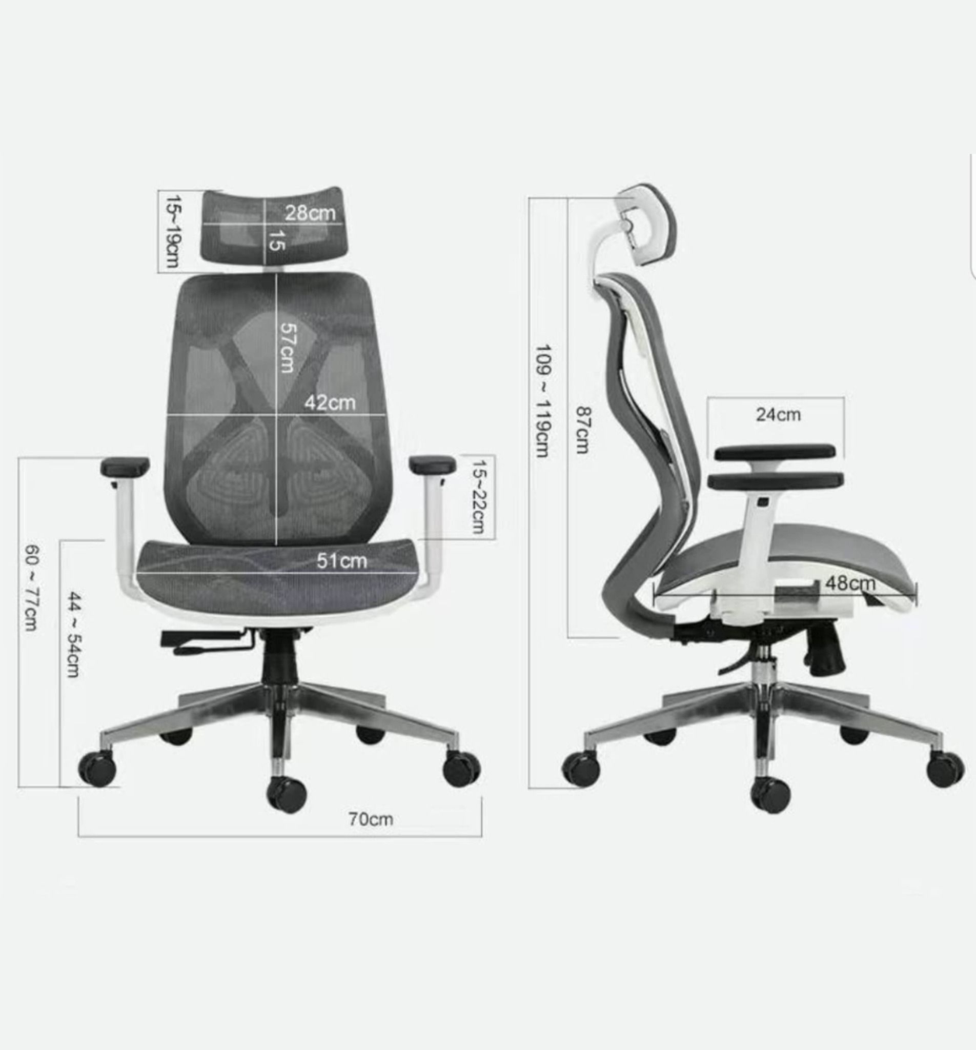  Ghế Công Thái Học Yushi Butterfly Ergonomic Chair 
