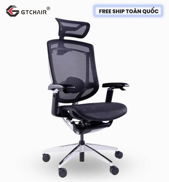  Ghế Công Thái Học Ergonomic Marrit Đen Bản 5D 2023 (Tặng Phụ Kiện Mắc Áo) 