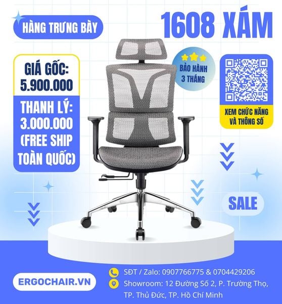 Ghế Công Thái Học 1608 Ergonomic Chair ErgoChair