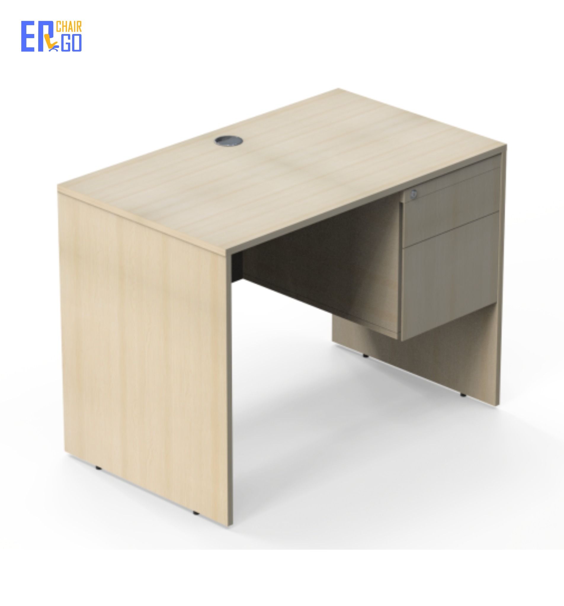  Bàn văn phòng đơn E-Woodi có hộc BDWH-1407 (1400x700x750 mm) 