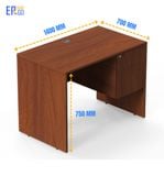  Bàn văn phòng đơn E-Woodi có hộc BDWH-1407 (1400x700x750 mm) 