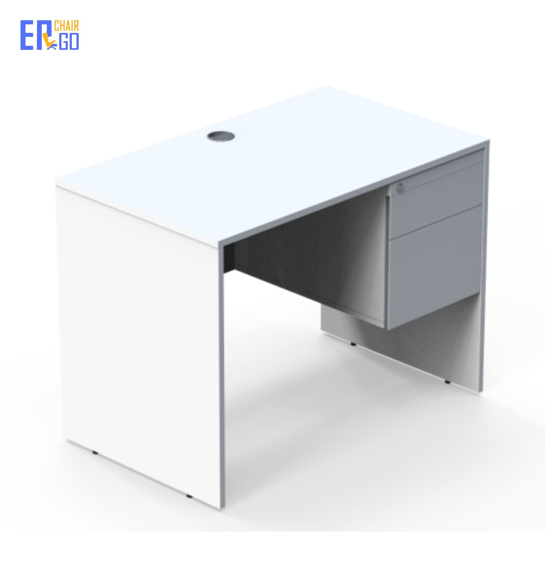  Bàn văn phòng đơn E-Woodi có hộc BDWH-1407 (1400x700x750 mm) 