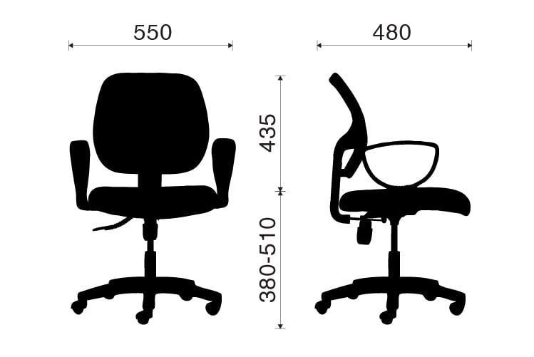  Ghế văn phòng E1017 