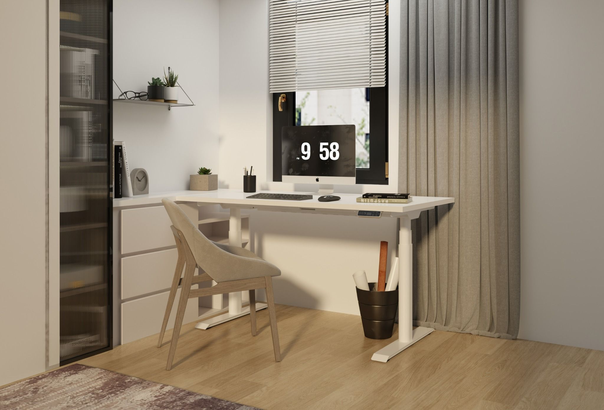  [Giảm 1 triệu hết 30/6] Chân Bàn Nâng Hạ Thông Minh Công Thái Học ErgoDesk Pro 28B 