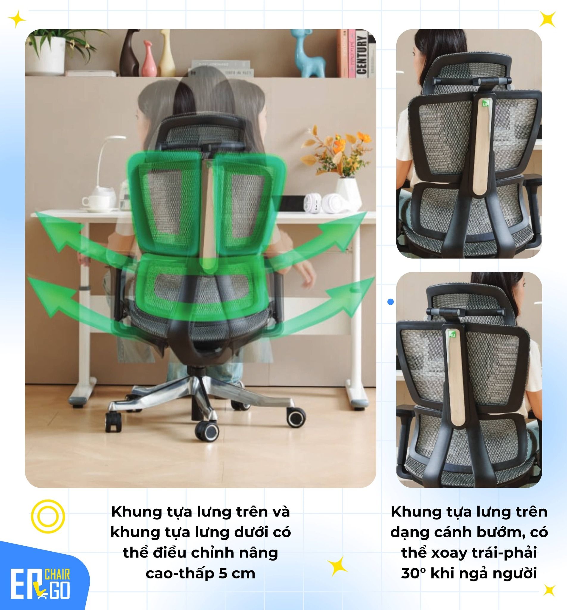  Ghế Công Thái Học UpGen Revolution Ergonomic Chair 