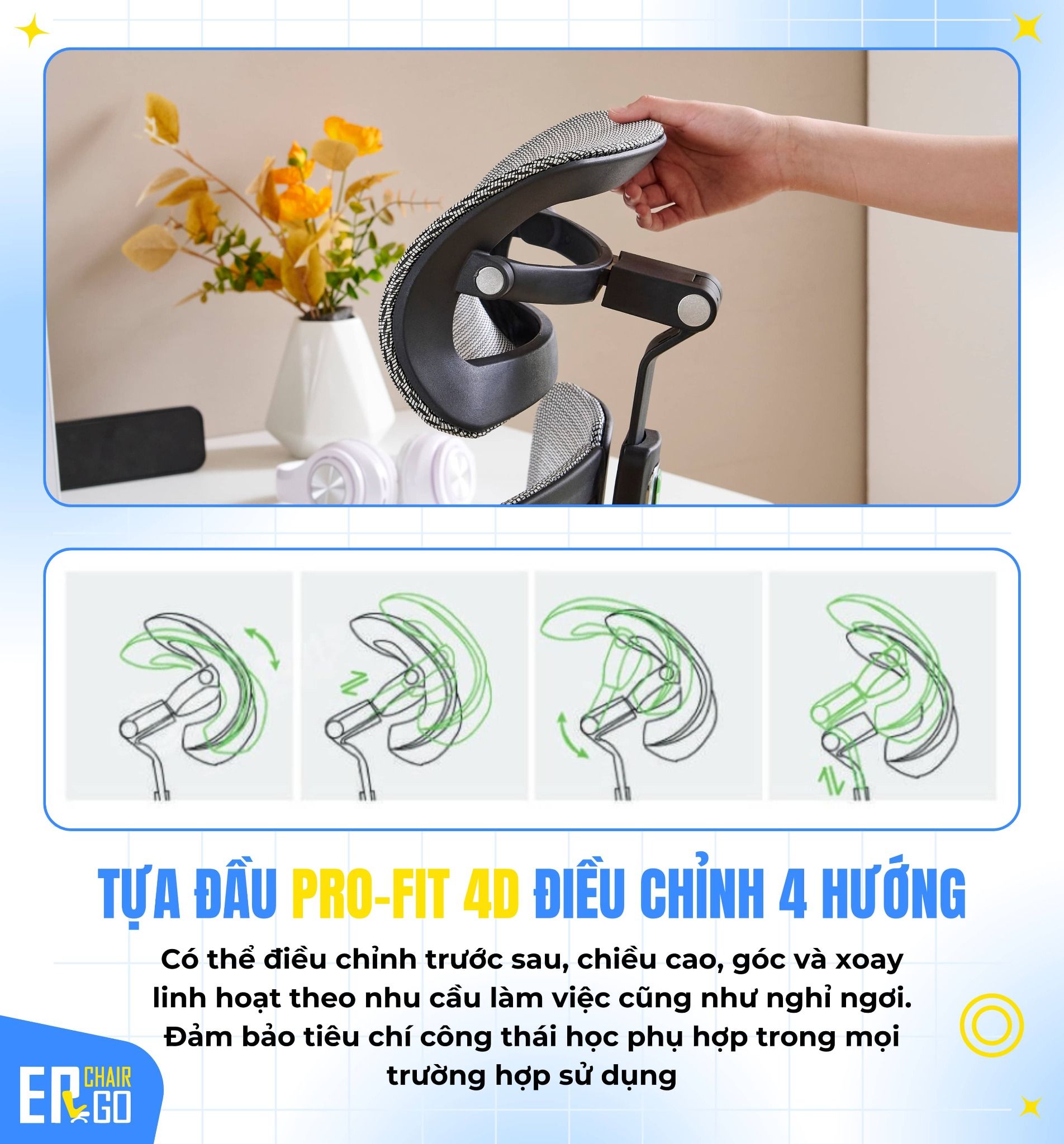  Ghế Công Thái Học UpGen Revolution Ergonomic Chair 