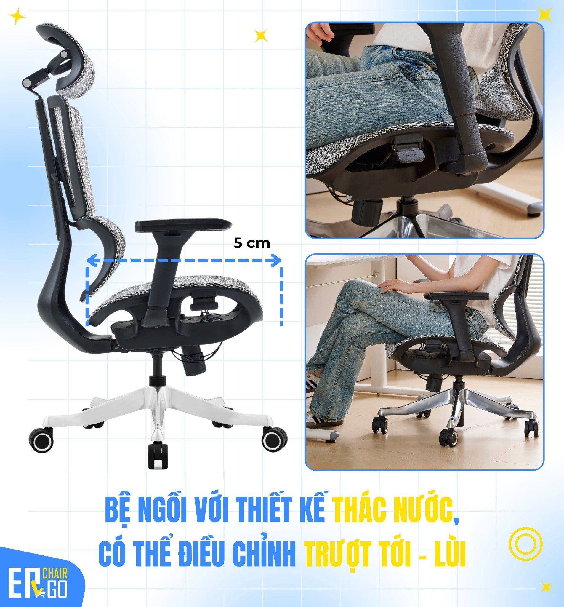  Ghế Công Thái Học UpGen Revolution Ergonomic Chair 