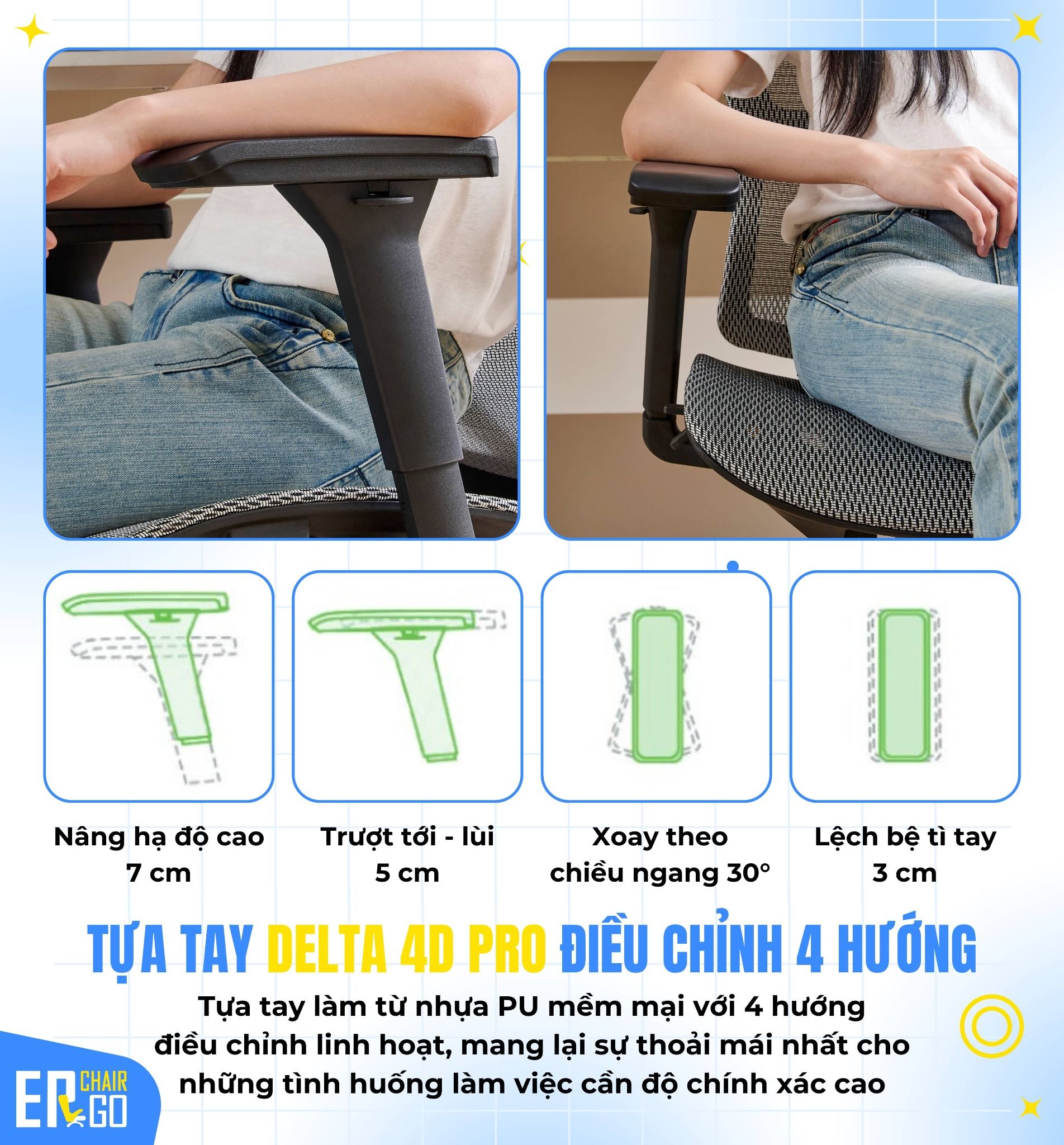  Ghế Công Thái Học UpGen Revolution Ergonomic Chair 