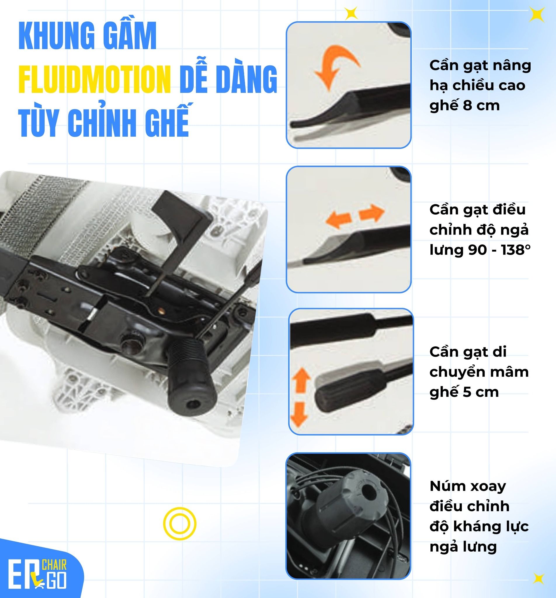  Ghế Công Thái Học UpGen Revolution Ergonomic Chair 