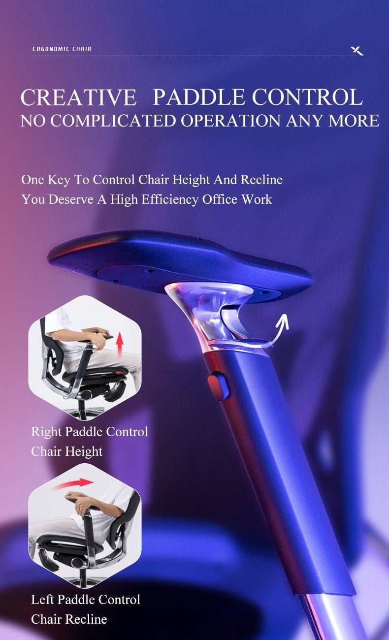  Ghế Công Thái Học Ergonomic X-Men Xeno Màu Đỏ (Có kê chân) 