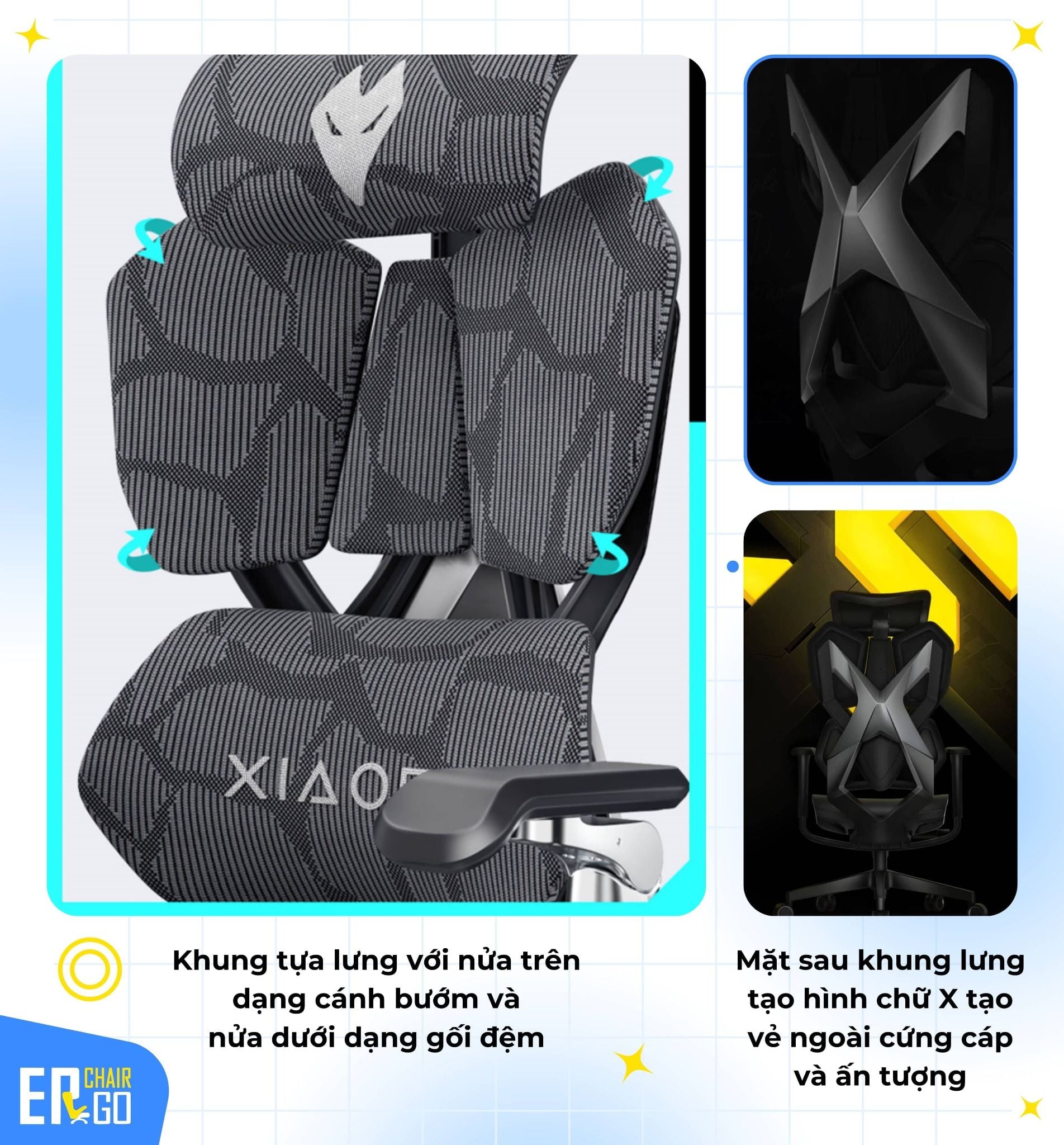  Ghế Công Thái Học Gaming Sihoo Xiaoqi X5 bản thường và bản Pro 