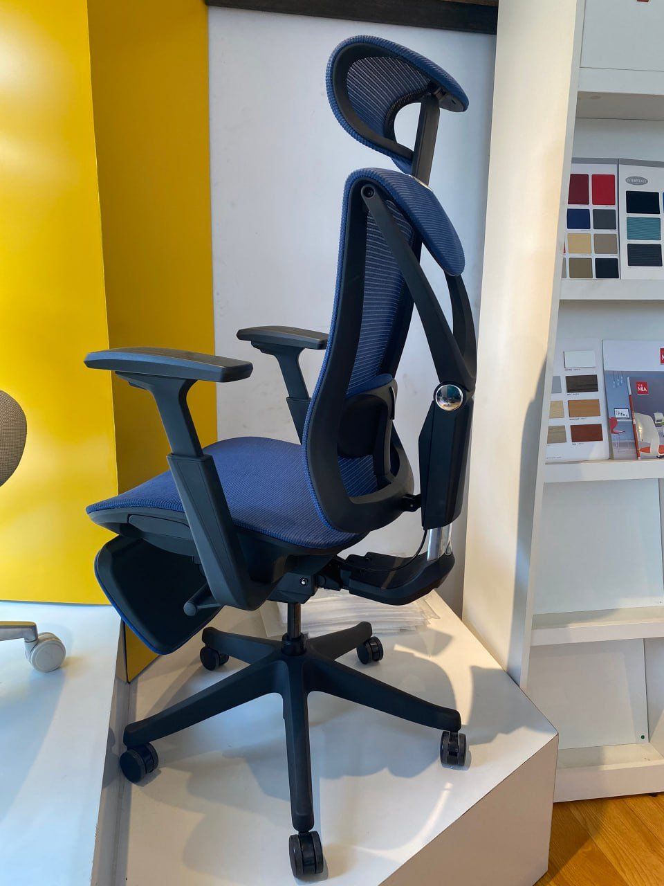  [SOLD - Hàng trưng bày thanh lý] Ghế công thái học ErgoMoon Ergonomic Chair màu Xanh 