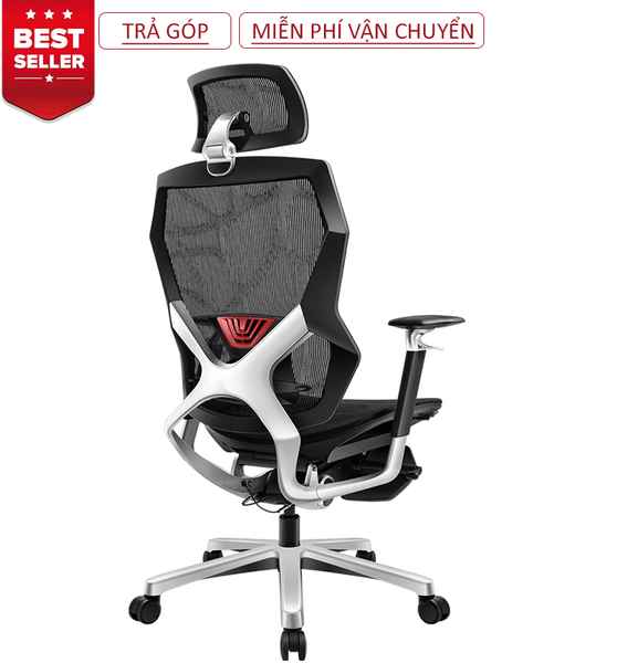  Ghế Công Thái Học Ergonomic X-Men - Đen (Có kê chân) 