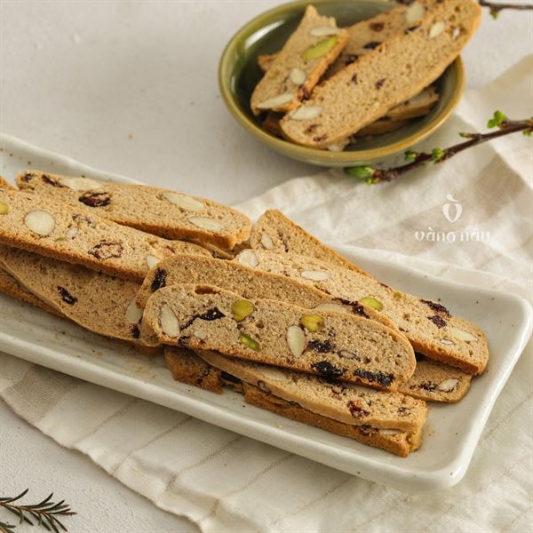  Biscotti nguyên cám hữu cơ 